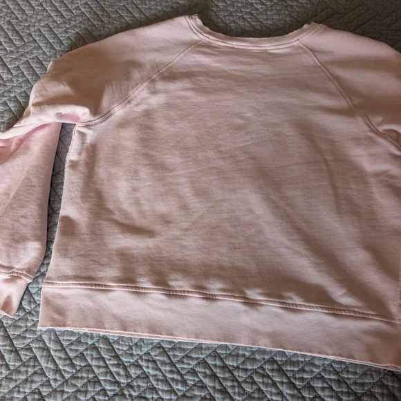 LoveShackFancy Pastel Pink Heart/Bow Sweatshirt Size XS (0221) - Picture 9 of 10